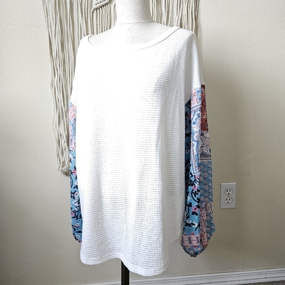 Oversized waffle knit Tee S - Picture 2 of 6